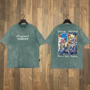 Green “Original Turkey” Premium Acid Wash T-Shirt