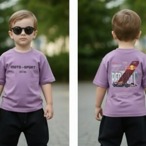 Lavender Classic Cotton Casual T-Shirt