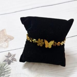 Flower & Butterfly Spring Bracelet